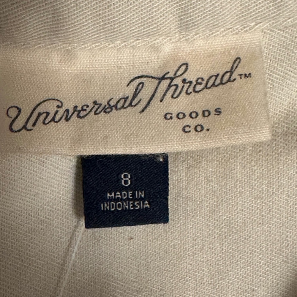 New UNIVERSAL THREAD Boilersuit Jumpsuit 8 | Cream Neutral Utility Workwear Gorp - Picture 11 of 12